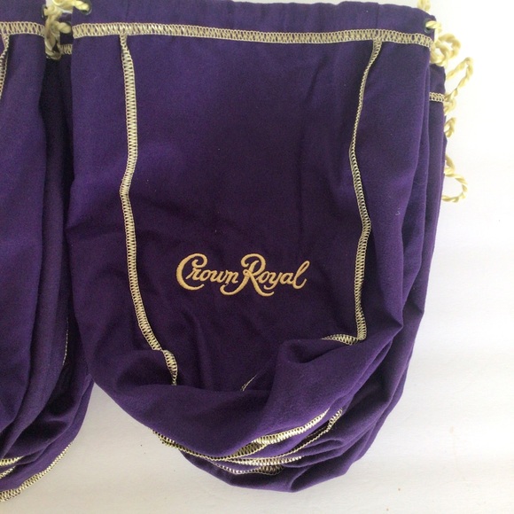 LOT OF 20 CROWN ROYAL PURPLE DRAWSTRING BAGS - Picture 6 of 7